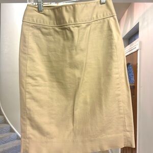 Khaki pencil skirt by GAP, size 2